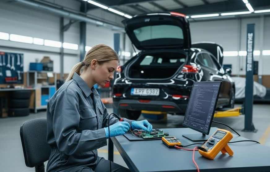 identifiez un problème émetteur/récepteur sur voiture électrique