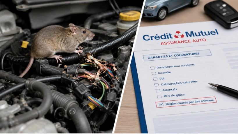 dégâts par animaux sur voiture